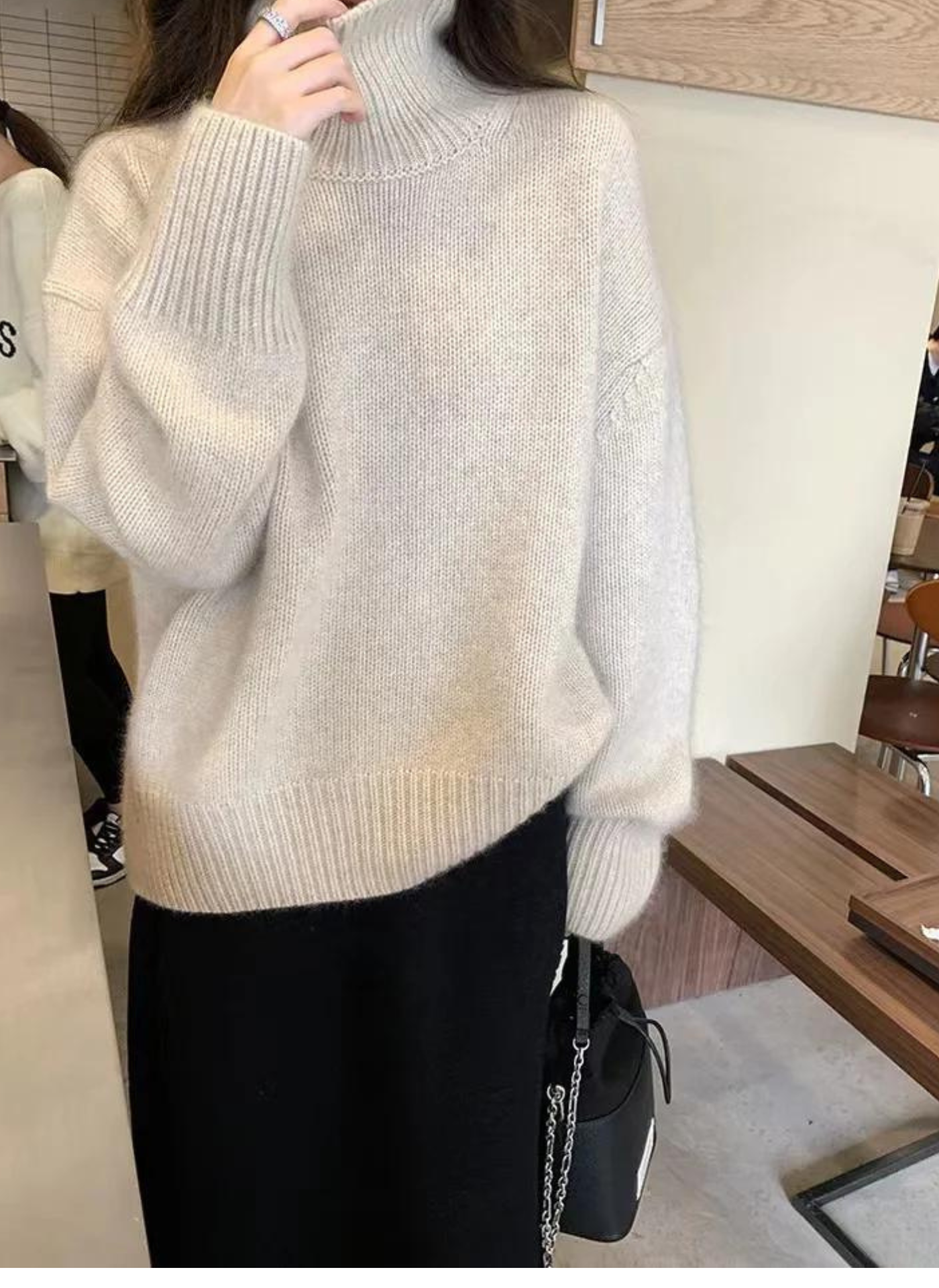 OLIVIA - CASHMERE TURTLENECK SWEATER