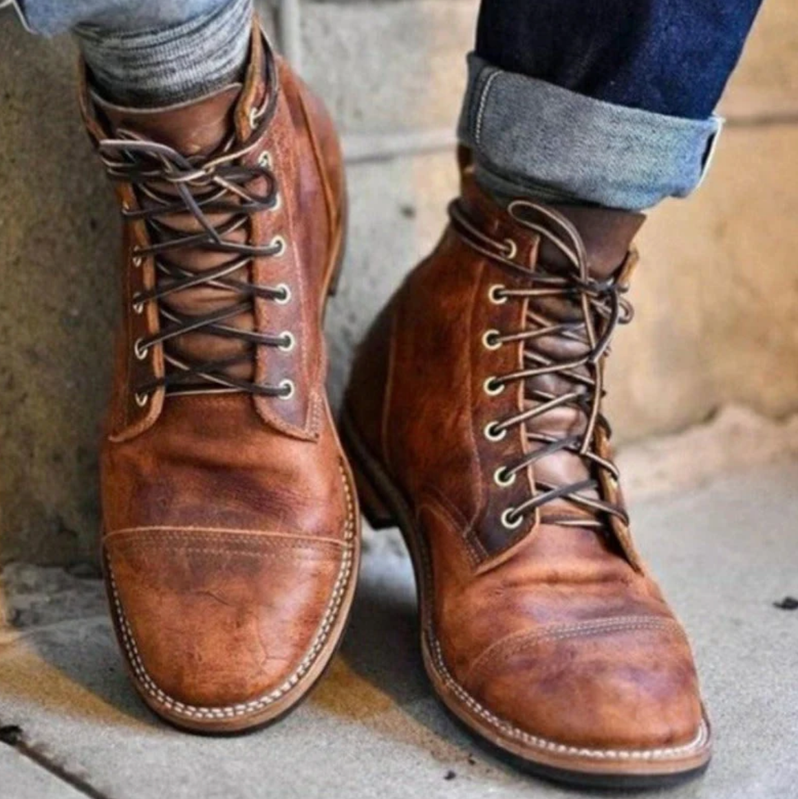 LENOX - ROBUST LEATHER BOOTS FOR MEN