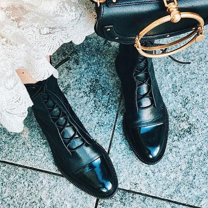 GABOR - LEATHER HEELED BOOTS