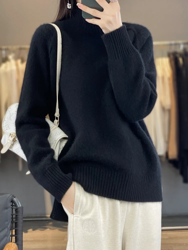 ATHENEA - CASHMERE TURTLENECK SWEATER