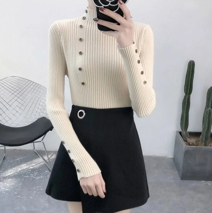 BINA - SLIM TURTLENECK SWEATER