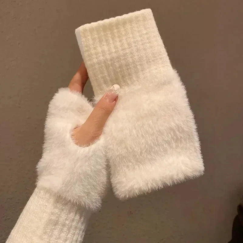 LOLIE - WINTER HALF FINGER GLOVES