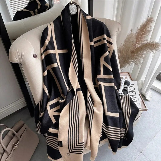 OARI - LUXURIOUS CASHMERE BLANKET SCARF FOR WOMEN