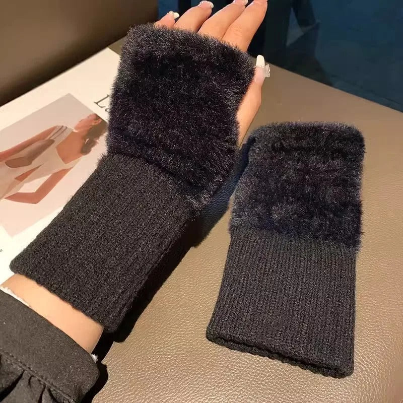 LOLIE - WINTER HALF FINGER GLOVES